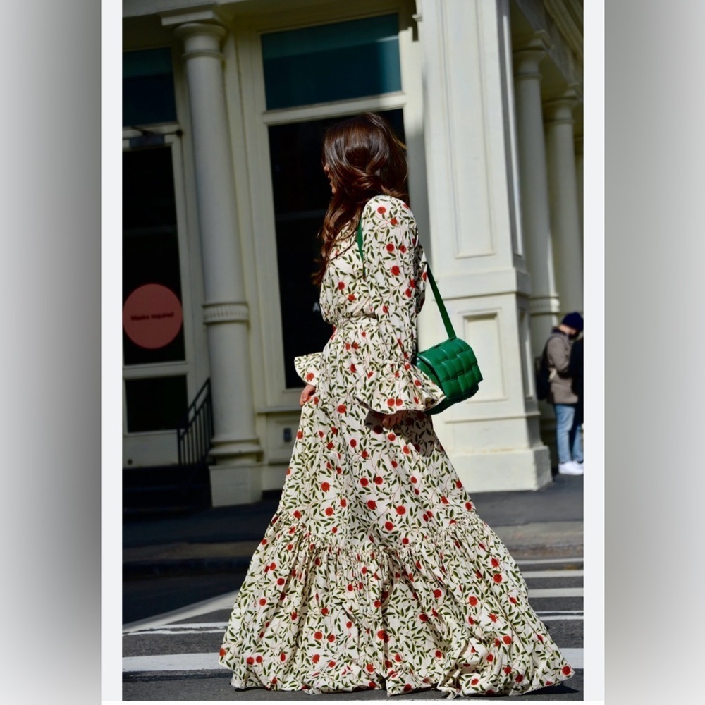 Agua by Agua bendita wall flowers Almendra Hedera Floral Maxi Dress Size XS - Picture 6 of 6